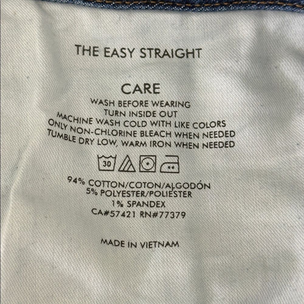 Ann Taylor High Waisted Easy Care Straight Jeans Size 14 #1 - Picture 12 of 12